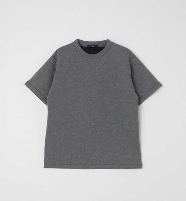 SHIPS「【WEB限定】SHIPS: ワンポイント ロゴ バーズアイ Tシャツ 24SS」|Tシャツ・カットソー|ダークグレー