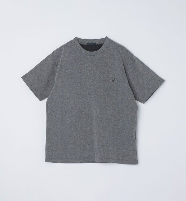 SHIPS「【WEB限定】SHIPS: ワンポイント ロゴ バーズアイ Tシャツ 24SS」|Tシャツ・カットソー|ブラック