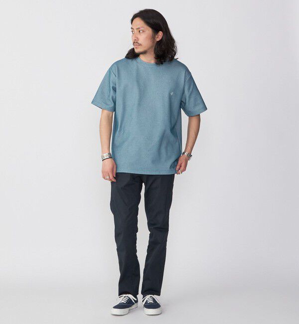 SHIPS「【WEB限定】SHIPS: ワンポイント ロゴ バーズアイ Tシャツ 24SS」|Tシャツ・カットソー|