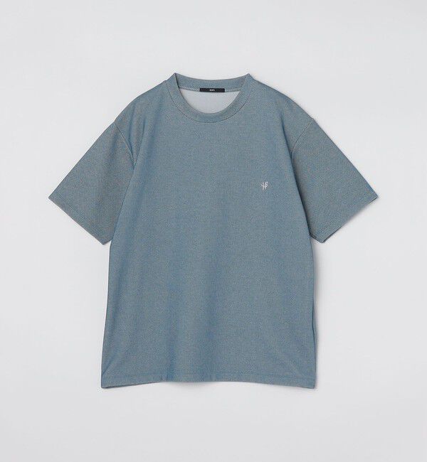 SHIPS「【WEB限定】SHIPS: ワンポイント ロゴ バーズアイ Tシャツ 24SS」|Tシャツ・カットソー|