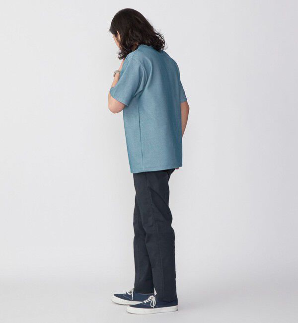 SHIPS「【WEB限定】SHIPS: ワンポイント ロゴ バーズアイ Tシャツ 24SS」|Tシャツ・カットソー|