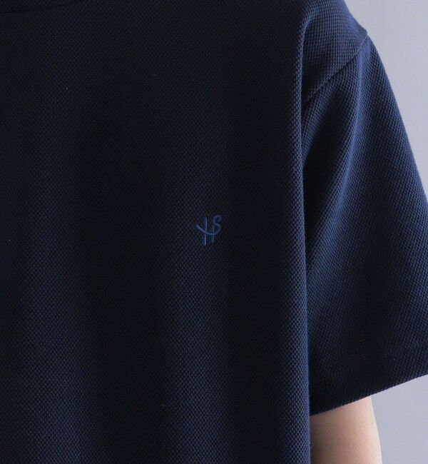 SHIPS「【WEB限定】SHIPS: ワンポイント ロゴ バーズアイ Tシャツ 24SS」|Tシャツ・カットソー|