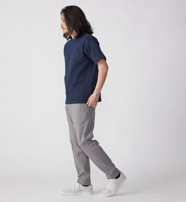 SHIPS「【WEB限定】SHIPS: ワンポイント ロゴ バーズアイ Tシャツ 24SS」|Tシャツ・カットソー|