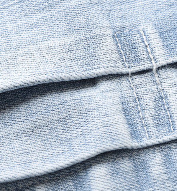 quaranciel「quaranciel:〈洗濯機可能〉ボリュームスリーブ ショート デニム ジャケット」|デニムジャケット|