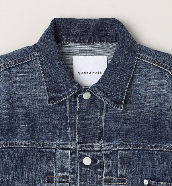quaranciel「quaranciel:〈洗濯機可能〉ボリュームスリーブ ショート デニム ジャケット」|デニムジャケット|