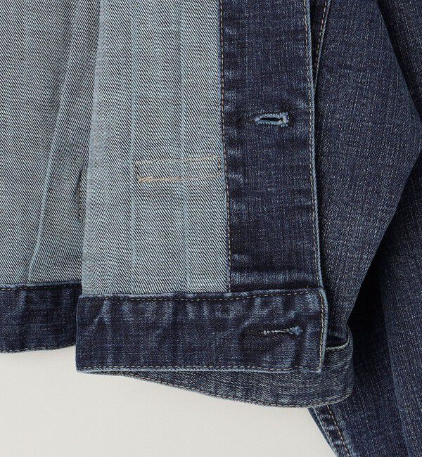 quaranciel「quaranciel:〈洗濯機可能〉ボリュームスリーブ ショート デニム ジャケット」|デニムジャケット|