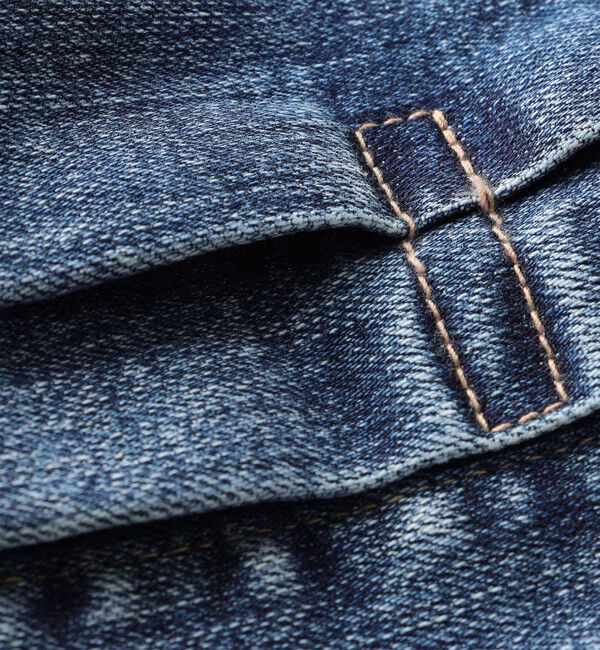 quaranciel「quaranciel:〈洗濯機可能〉ボリュームスリーブ ショート デニム ジャケット」|デニムジャケット|