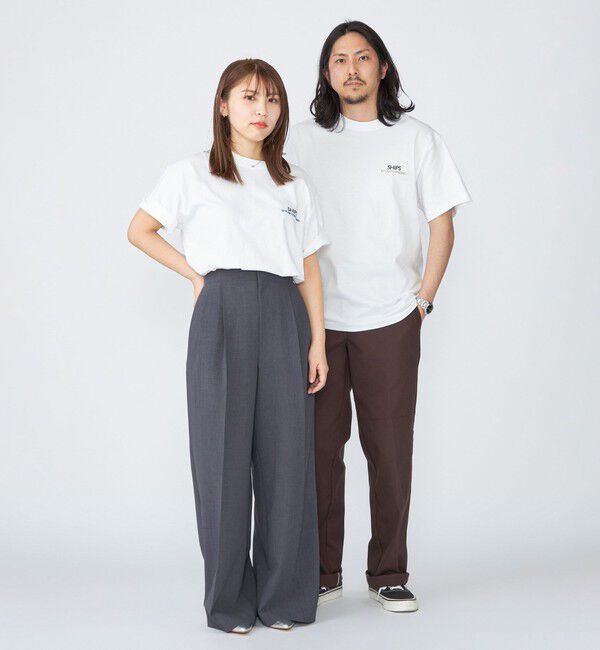 SHIPS「【WEB限定】SHIPS: STYLISH STANDARD ロゴ 刺繍 Tシャツ」|Tシャツ・カットソー|
