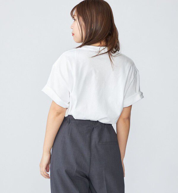 SHIPS「【WEB限定】SHIPS: STYLISH STANDARD ロゴ 刺繍 Tシャツ」|Tシャツ・カットソー|