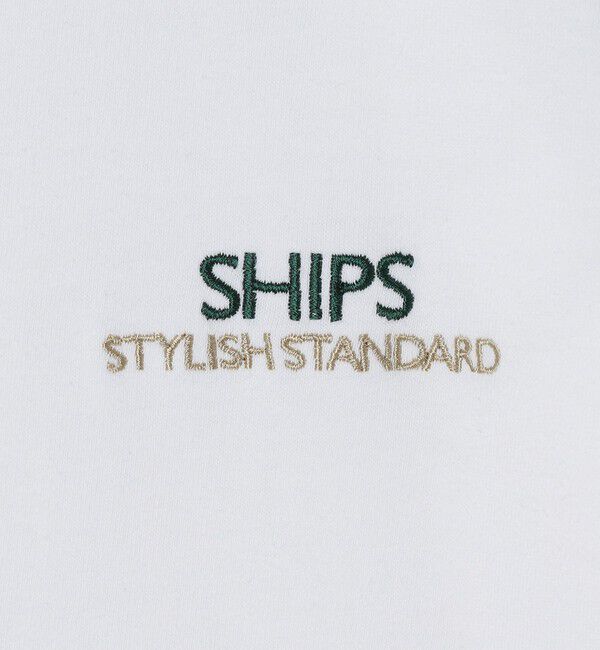 SHIPS「【WEB限定】SHIPS: STYLISH STANDARD ロゴ 刺繍 Tシャツ」|Tシャツ・カットソー|