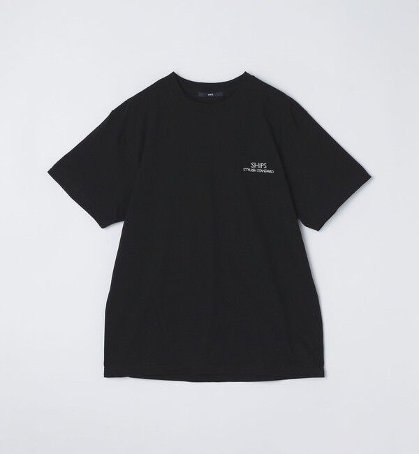 SHIPS「【WEB限定】SHIPS: STYLISH STANDARD ロゴ 刺繍 Tシャツ」|Tシャツ・カットソー|