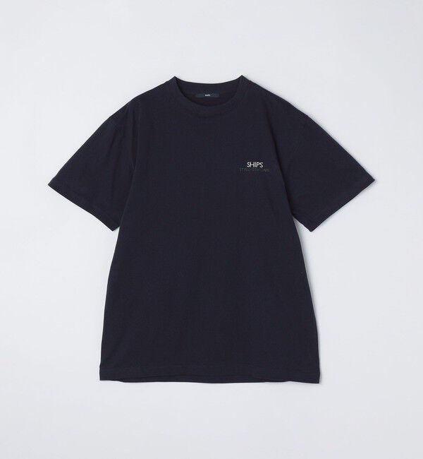 SHIPS「【WEB限定】SHIPS: STYLISH STANDARD ロゴ 刺繍 Tシャツ」|Tシャツ・カットソー|