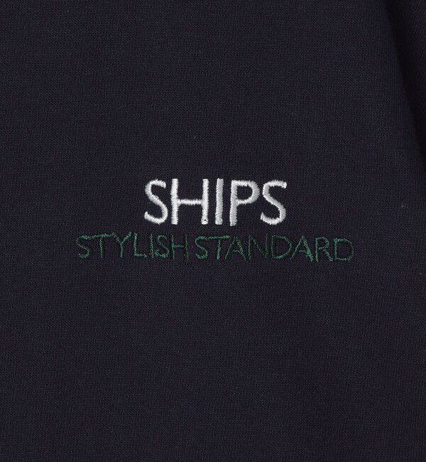 SHIPS「【WEB限定】SHIPS: STYLISH STANDARD ロゴ 刺繍 Tシャツ」|Tシャツ・カットソー|