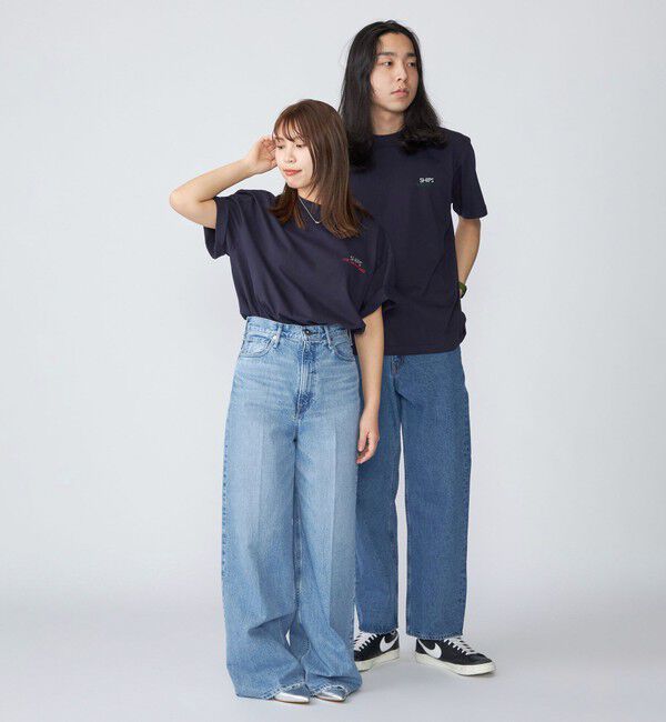 SHIPS「【WEB限定】SHIPS: STYLISH STANDARD ロゴ 刺繍 Tシャツ」|Tシャツ・カットソー|