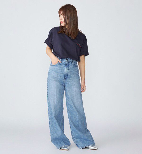 SHIPS「【WEB限定】SHIPS: STYLISH STANDARD ロゴ 刺繍 Tシャツ」|Tシャツ・カットソー|