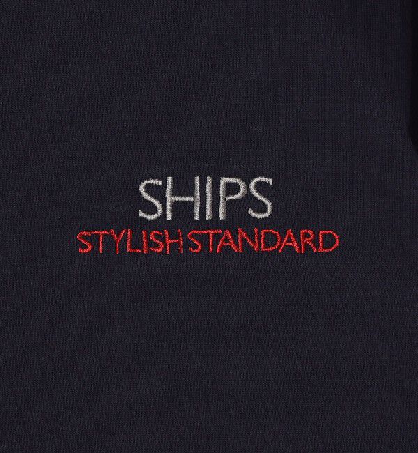 SHIPS「【WEB限定】SHIPS: STYLISH STANDARD ロゴ 刺繍 Tシャツ」|Tシャツ・カットソー|