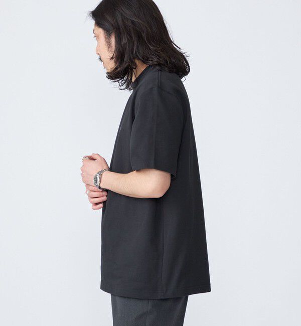 SHIPS「【WEB限定】SHIPS:〈接触冷感・吸水速乾等〉STORATECH(TM）ワンポイントロゴ スムース Tシャツ」|Tシャツ・カットソー|