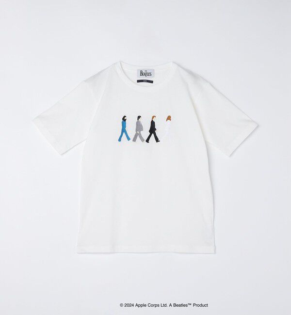 SHIPS「【WEB限定】SHIPS: THE BEATLES エンブロイダリー Tシャツ 24SS」|Tシャツ・カットソー|ホワイト