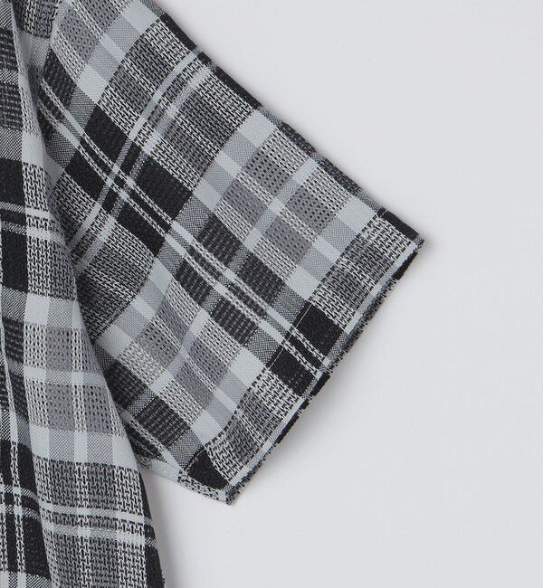 SHIPS Colors 「SHIPS Colors:〈洗濯機可能〉カラミ チェック オープンカラー シアーシャツ」|シャツ・ブラウス|