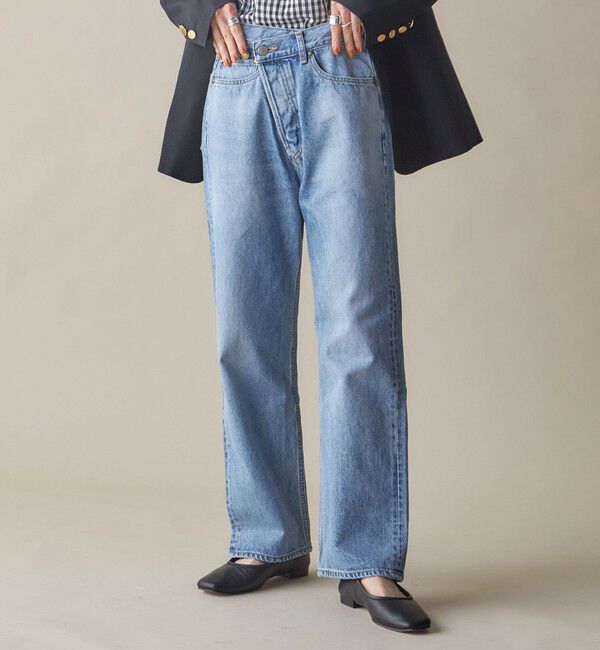 SHIPS for women「SHIPS NINE CASE:〈手洗い可能〉フロント スラント デニム」|デニム|