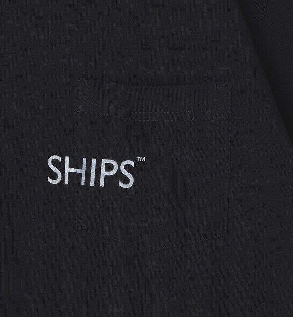 SHIPS「【WEB限定】SHIPS: SHIPSロゴ プリント ポケット Tシャツ」|Tシャツ・カットソー|