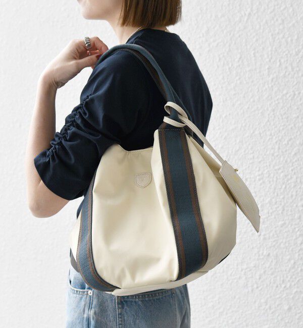 SHIPS any「【SHIPS any別注】Folna: 2WAY ライン ナイロン トート バッグ」|トートバッグ|