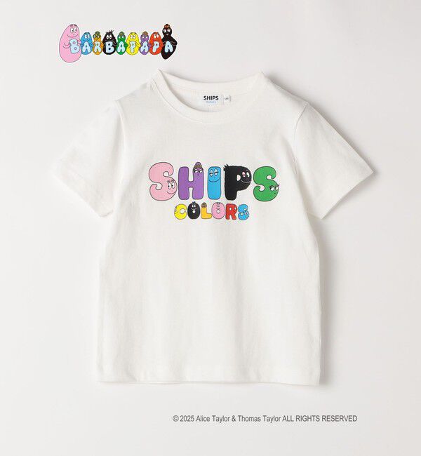 SHIPS Colors 「SHIPS Colors:90～140cm / バーバパパ プリント Tシャツ◇」|Tシャツ・カットソー|ホワイト系