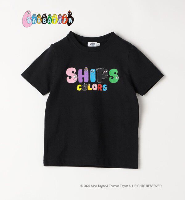 SHIPS Colors 「SHIPS Colors:90～140cm / バーバパパ プリント Tシャツ◇」|Tシャツ・カットソー|ブラック