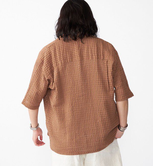 SHIPS「BENCH MARKING SHIRTS: シアー ドビー ショートスリーブ シャツ」|シャツ・ブラウス|