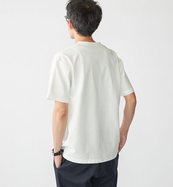 SHIPS「【WEB限定】SHIPS: メランジ カノコ ヘンリーネック Tシャツ (半袖)」|Tシャツ・カットソー|