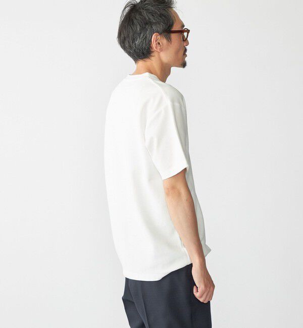 SHIPS「【WEB限定】SHIPS: メランジ カノコ ヘンリーネック Tシャツ (半袖)」|Tシャツ・カットソー|