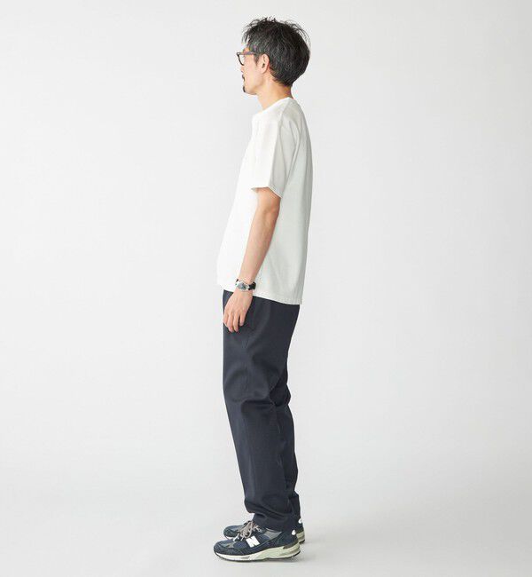 SHIPS「【WEB限定】SHIPS: メランジ カノコ ヘンリーネック Tシャツ (半袖)」|Tシャツ・カットソー|