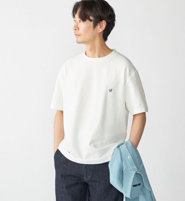 SHIPS「【WEB限定】SHIPS: メランジ カノコ クルーネック Tシャツ (半袖)」|Tシャツ・カットソー|