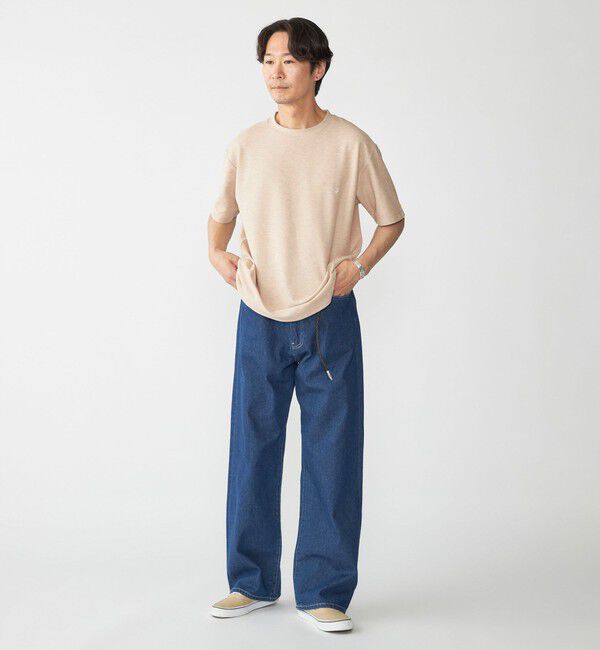 SHIPS「【WEB限定】SHIPS: メランジ カノコ クルーネック Tシャツ (半袖)」|Tシャツ・カットソー|