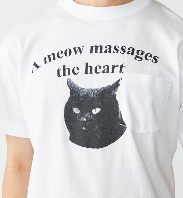 SHIPS「【WEB限定/SHIPS別注】Regency Works: キャット ポケット Tシャツ」|Tシャツ・カットソー|