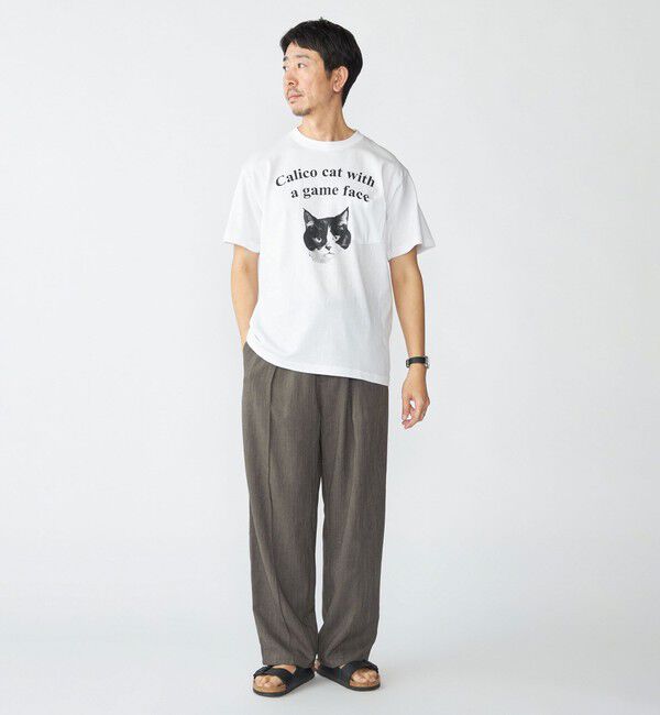 SHIPS「【WEB限定/SHIPS別注】Regency Works: キャット ポケット Tシャツ」|Tシャツ・カットソー|