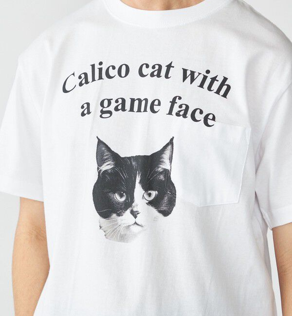 SHIPS「【WEB限定/SHIPS別注】Regency Works: キャット ポケット Tシャツ」|Tシャツ・カットソー|