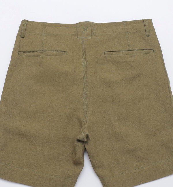 SHIPS「PEREGRINE: リネン ショートパンツ」|チノ|