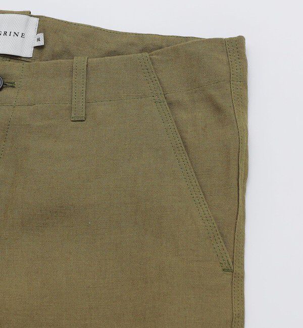 SHIPS「PEREGRINE: リネン ショートパンツ」|チノ|