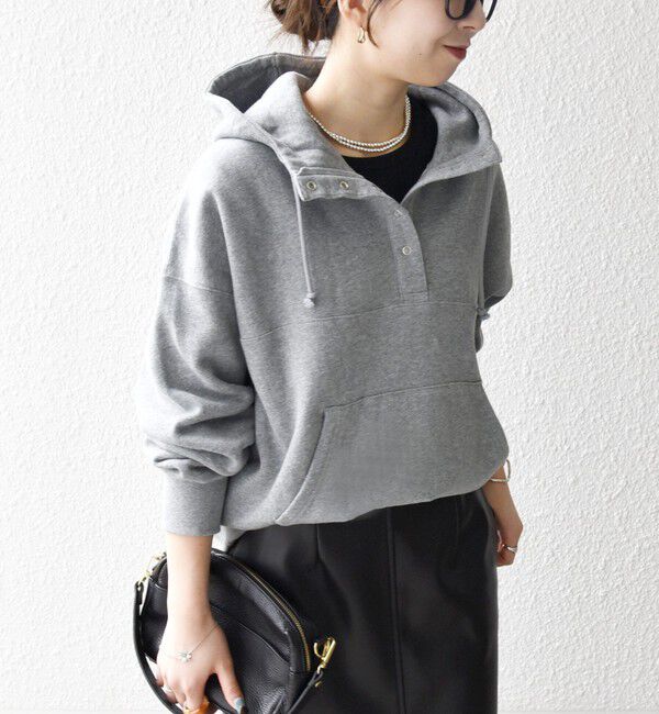 SHIPS any「《一部追加予約》SHIPS any:〈洗濯機可能〉USAコットン 裏起毛 フーディー ルーズ プルオーバー」|パーカー|