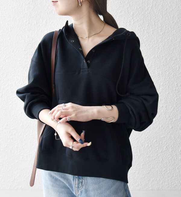 SHIPS any「《一部追加予約》SHIPS any:〈洗濯機可能〉USAコットン 裏起毛 フーディー ルーズ プルオーバー」|パーカー|