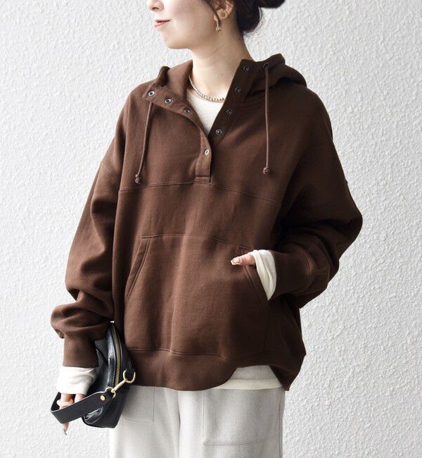 SHIPS any「《一部追加予約》SHIPS any:〈洗濯機可能〉USAコットン 裏起毛 フーディー ルーズ プルオーバー」|パーカー|