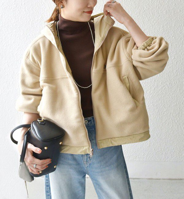 SHIPS any「【SHIPS any別注】La Hutte:〈洗濯機可能〉リバーシブル マウンテン パーカ」|ブルゾン・スタジャン|