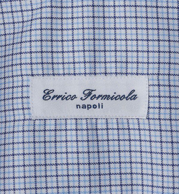 SHIPS「【SHIPS別注】Errico Formicola: LUCA タブカラー マイクロチェック シャツ」|シャツ・ブラウス|