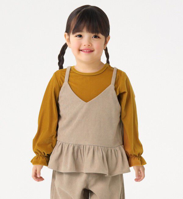 SHIPS Colors 「SHIPS Colors:100～130cm /〈洗濯機可能〉コーデュロイ ビスチェ」|その他|ベージュ