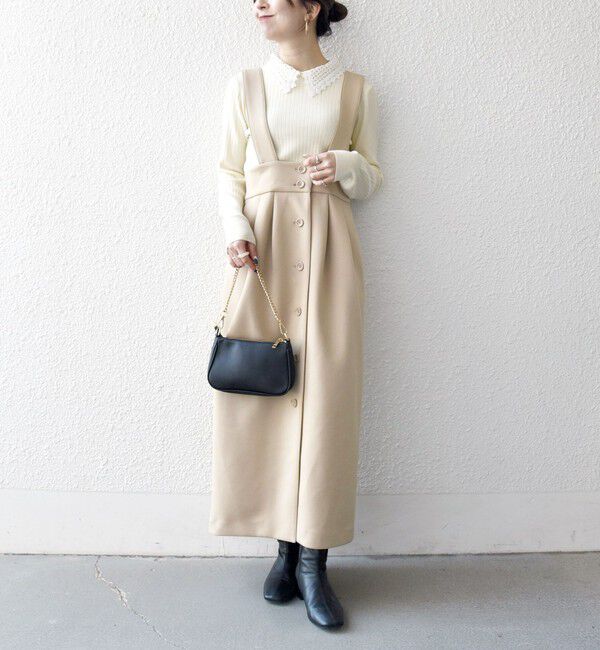 SHIPS any「《一部追加予約》SHIPS any:〈手洗い可能〉2WAY レース カラー リブ ニット プルオーバー」|ニット・セーター|