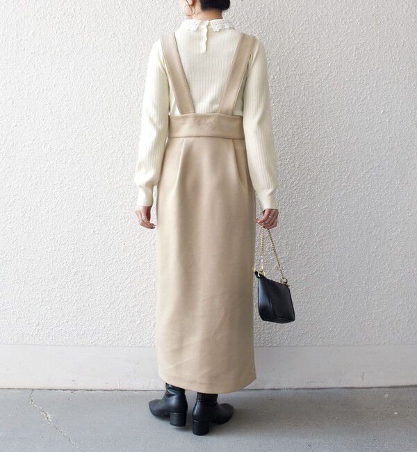 SHIPS any「《一部追加予約》SHIPS any:〈手洗い可能〉2WAY レース カラー リブ ニット プルオーバー」|ニット・セーター|