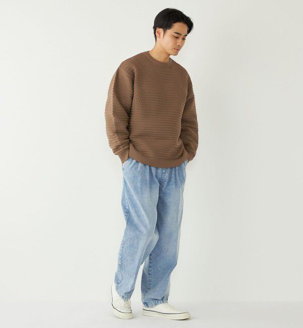 SHIPS Colors 「SHIPS Colors:〈洗濯機可能〉スポンジ メッシュ ニット◇」|ニット・セーター|