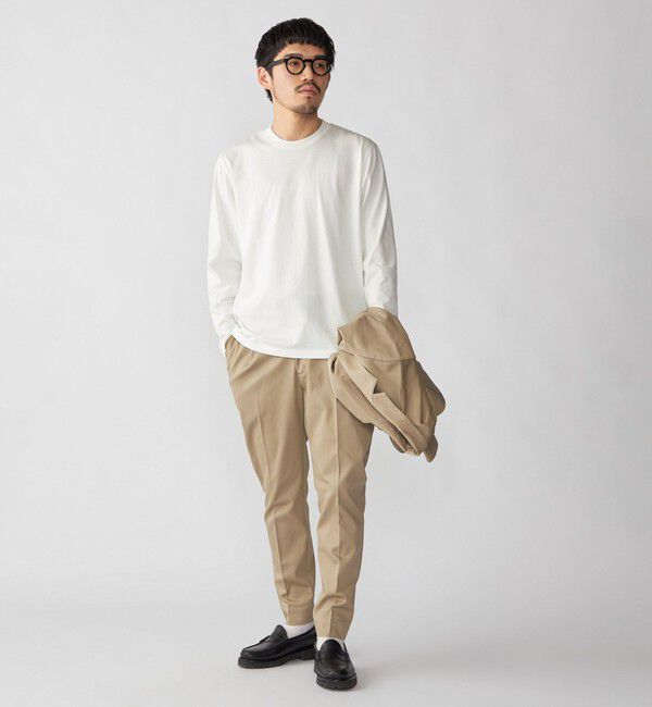 SHIPS「【WEB限定】SHIPS:〈手洗い可能/抗菌/防臭〉シルケット ビズ クルーネック ロングスリーブ」|Tシャツ・カットソー|