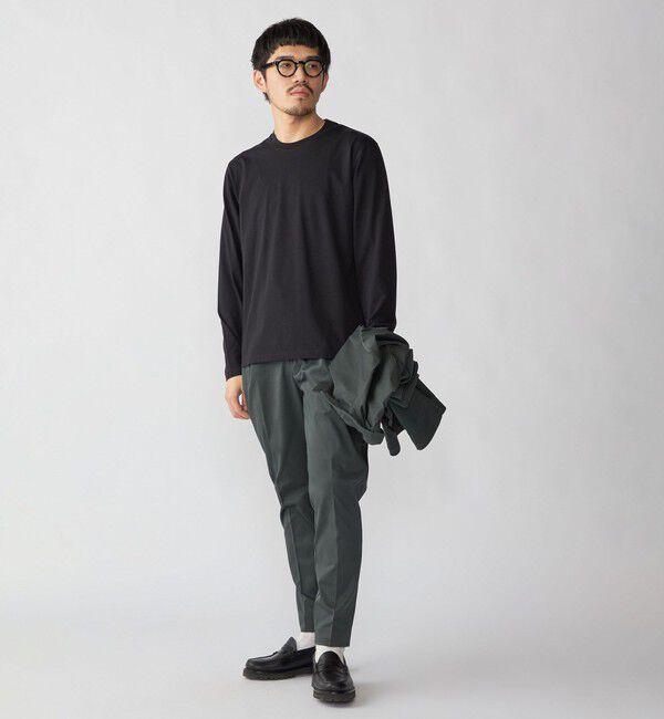 SHIPS「【WEB限定】SHIPS:〈手洗い可能/抗菌/防臭〉シルケット ビズ クルーネック ロングスリーブ」|Tシャツ・カットソー|